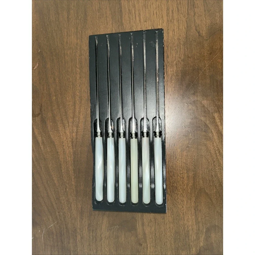 Sheffield Stainless Butter Knives In Box Set Of 6 Vintage